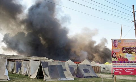 There have been three major fires at the Maha Kumbh besides multiple minor incidents (PTI)