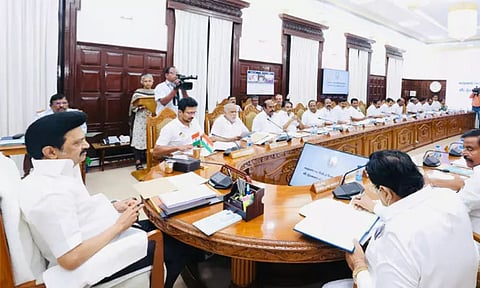 Visuals from Tamil Nadu cabinet meeting&nbsp;