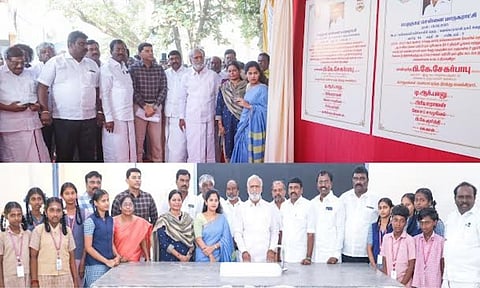 Minister Sekarbabu lays foundation stone for school projects in Ambattur
