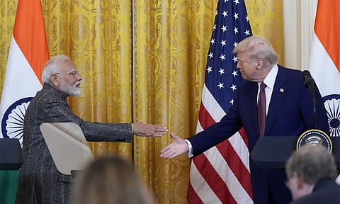 Narendra Modi and Donald Trump (AP)