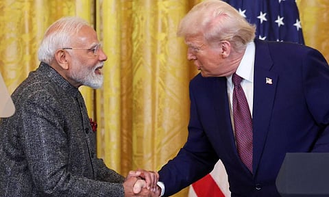 Prime Minister Narendra Modi and US President Donald Trump (Reuters)&nbsp;