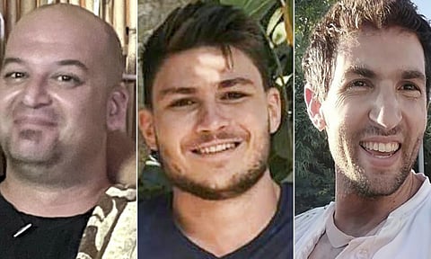 Three Israeli hostages (AP)