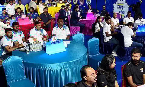 A visual from the TNPL 2025 mega auction (Screengrab)