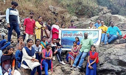 Members of Thaneer Student Forum on nature walk in Tiruchy&nbsp;
