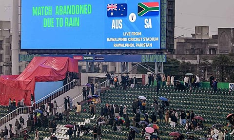 Australia vs South Africa match abandoned due to rain on Tuesday (X)&nbsp;
