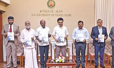 Chief Minister Stalin releasing the policy document on Thursday