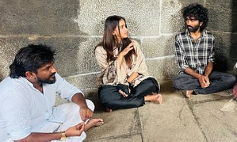 Pradeep Ranganathan with Archana Kalpathi