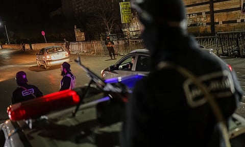 Syrian government forces are deployed amid heightened security in Damascus, Syria (Image: AP)