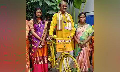 Andhra: TDP MP Kalisetti Appalanaidu offers incentives for third child; Rs 50,000 for girl, cow for boy