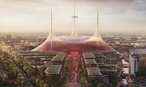 A computer generated image of the proposed new Manchester United stadium&nbsp;