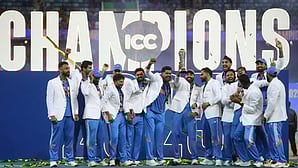India payers with Champions Trophy