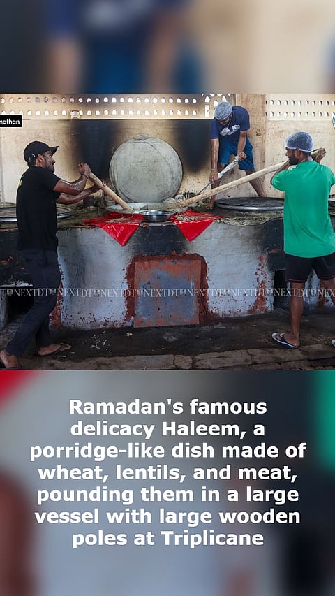 SEE PICS: Ramadan's famous delicacy Haleem preparation at Triplicane