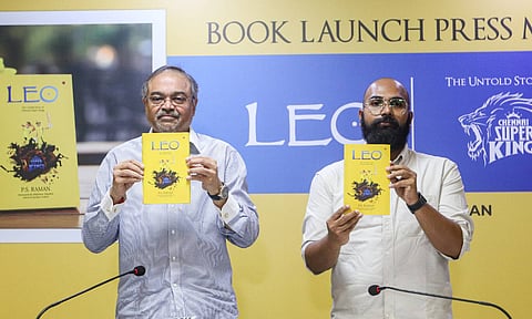 PS Raman unveiling the book during the media event (Photo: Hemanathan M)