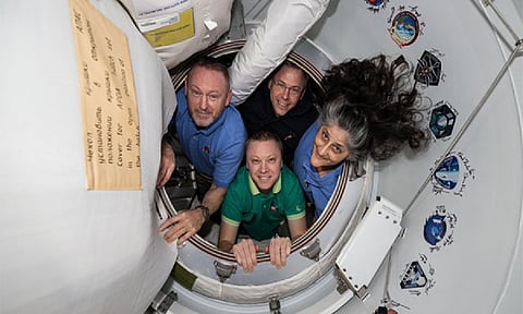 NASA astronauts Sunita Williams, Butch Wilmore, along with Nick Hague and Russian cosmonaut Aleksandr Gorbunov return to Earth (X/@Commercial_Crew)