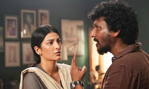 Shruti Haasan during 'Coolie' movie shoot&nbsp;