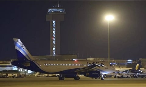 Delhi-bound IndiGo flight that returned to Chennai Airport&nbsp;&nbsp;