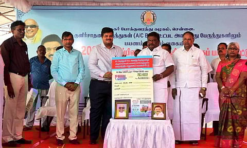 &nbsp;Transport Minister SS Sivasankar on Wednesday launched a new Rs 2000 ‘Travel As You Please Ticket’ (TAYPT) bus pass