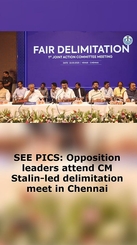SEE PICS: Opposition leaders attend CM Stalin-led delimitation meet in Chennai