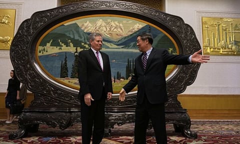 Steve Daines met with Chinese Vice Premier He Lifeng (AP)