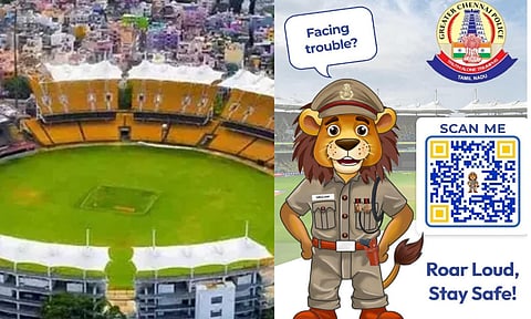 Chepauk Stadium, Chennai Singam IPL QR Code’ system (X)
