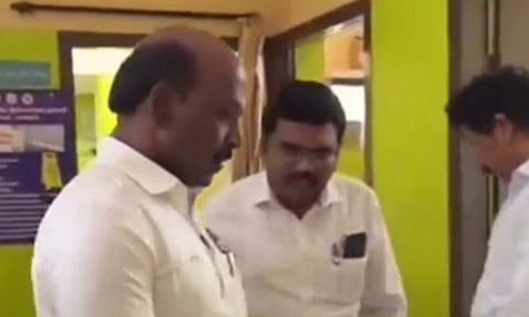 Tamil Nadu Health Minister Ma Subramanian (Thanthi TV)