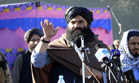 Acting interior minister Sirajuddin Haqqani (AP)