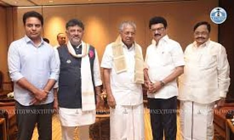 CM Stalin with Notable attendees at Joint Action Committee meeting