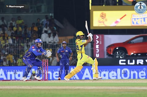 Ruturaj Gaikwad in action (Photo: Manivasagan)