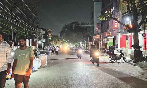 Streets in Perungalathur now have LED street lights but with very minimum coverage capacity&nbsp;
