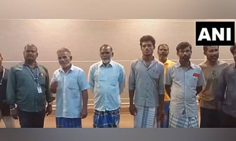 7 fishermen released from Sri Lankan prison reach Chennai (ANI)&nbsp;