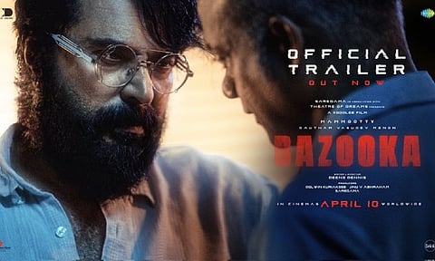 Mammootty introduces 'Bazooka' with power-packed trailer, check it out