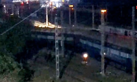 Freight train carrying empty wagons derails at Tambaram station
