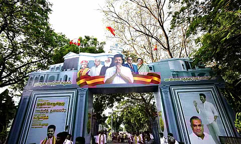 Chennai: Preparations underway for Tamilaga Vettri Kazhagam's (TVK) first general council meeting, in Chennai