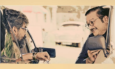 Actor Joju George and Jayaram (X)