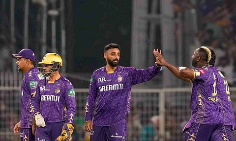 Kolkata Knight Riders team players (PTI)
