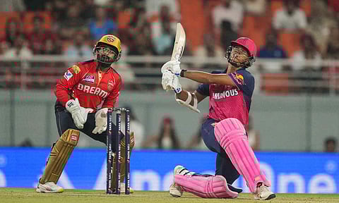 Yashasvi Jaiswal during the match (PTI)&nbsp;