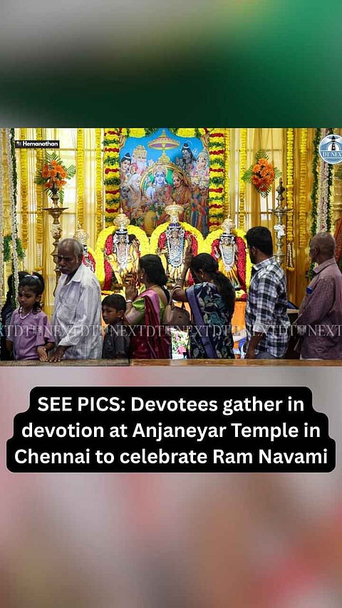 SEE PICS: Devotees gather in devotion at Anjaneyar Temple in Chennai to celebrate Ram Navami