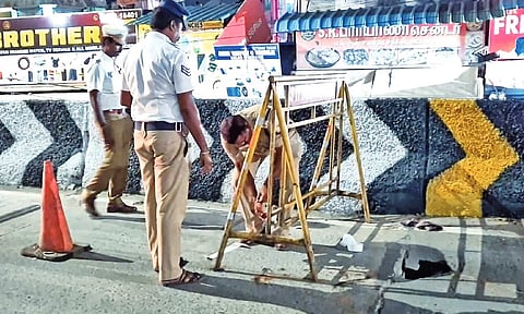 Crack and cave-in on Tambaram flyover spark structural safety fears
