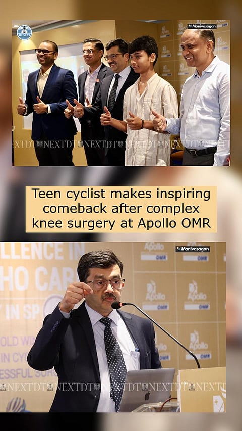 Teen cyclist makes inspiring comeback after complex knee surgery at Apollo OMR