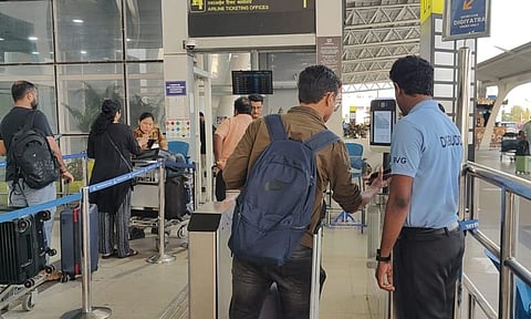 DigiYatra system at Chennai airport&nbsp;