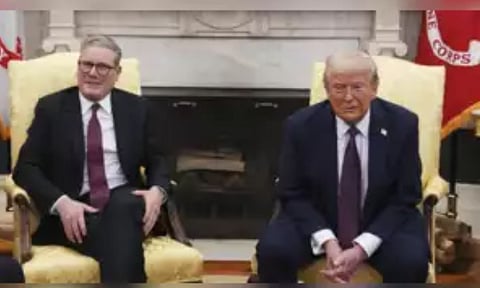 UK Prime Minister Keir Starmer and US President Donald Trump (PTI)