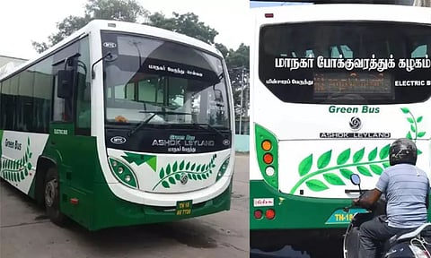 Image of electric buses (Daily Thanthi)