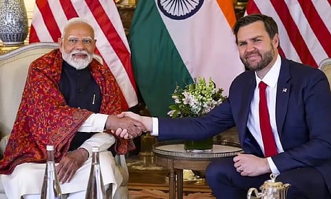 Prime Minister Narendra Modi and US Vice President JD Vance&nbsp;