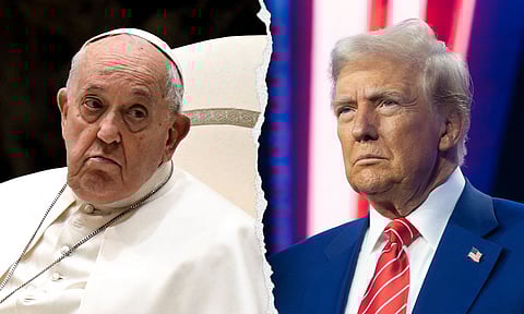 Pope Francis and President Donald Trump (AP)