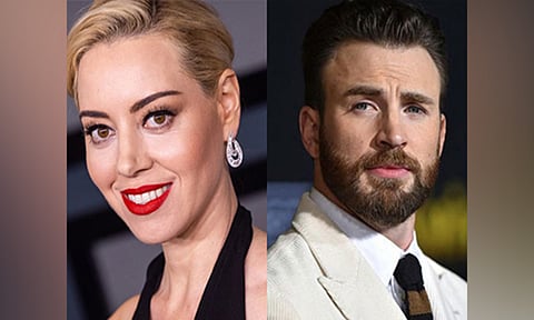 Aubrey Plaza, Chris Evans (Image source/X)&nbsp;