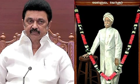 Tamil Nadu Chief Minister MK Stalin on Sunday paid rich tributes to Justice Party co-founder Sir Pitty Theagarayar&nbsp;
