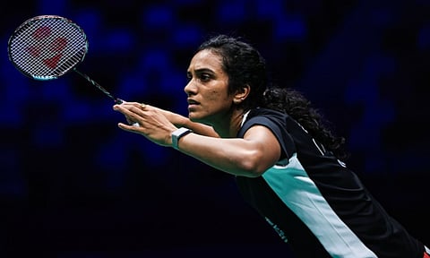 PV Sindhu in action against Indonesia's Putri Wardani&nbsp;