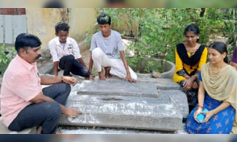 Pandya period taxes was discovered at Shiva Temple