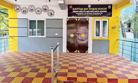 The completed Urban Health and Wellness Centre in Bajanai Koil Street, Korattur