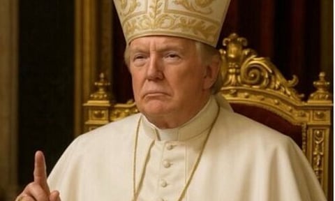 President Trump posts AI-generated photo of himself in papal attire (Image/X)